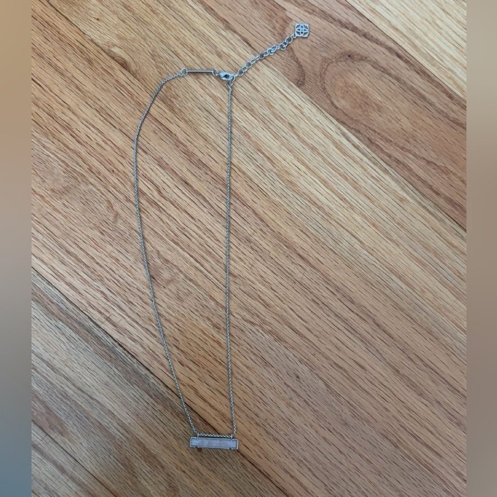 Kendra Scott Silver Minimalist Bar Necklace